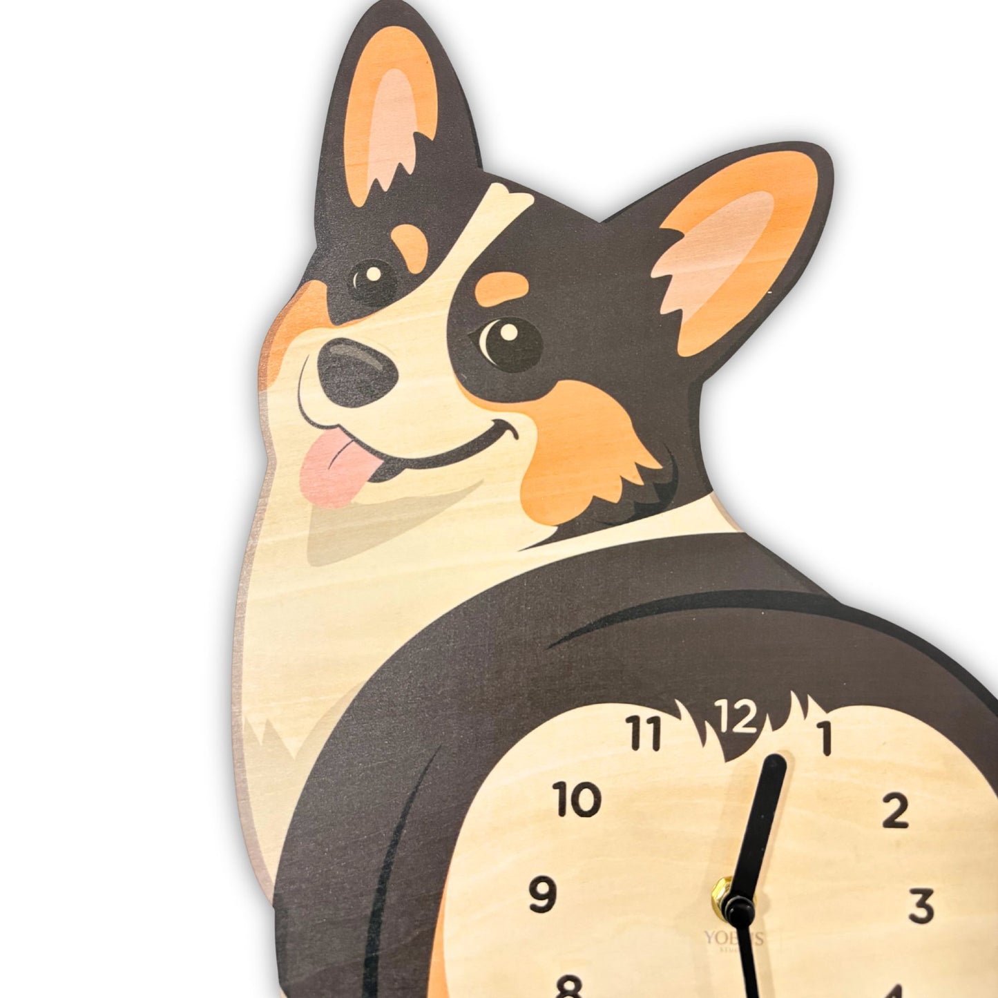Corgi Wall Clock – Butt Design Pendulum Clock