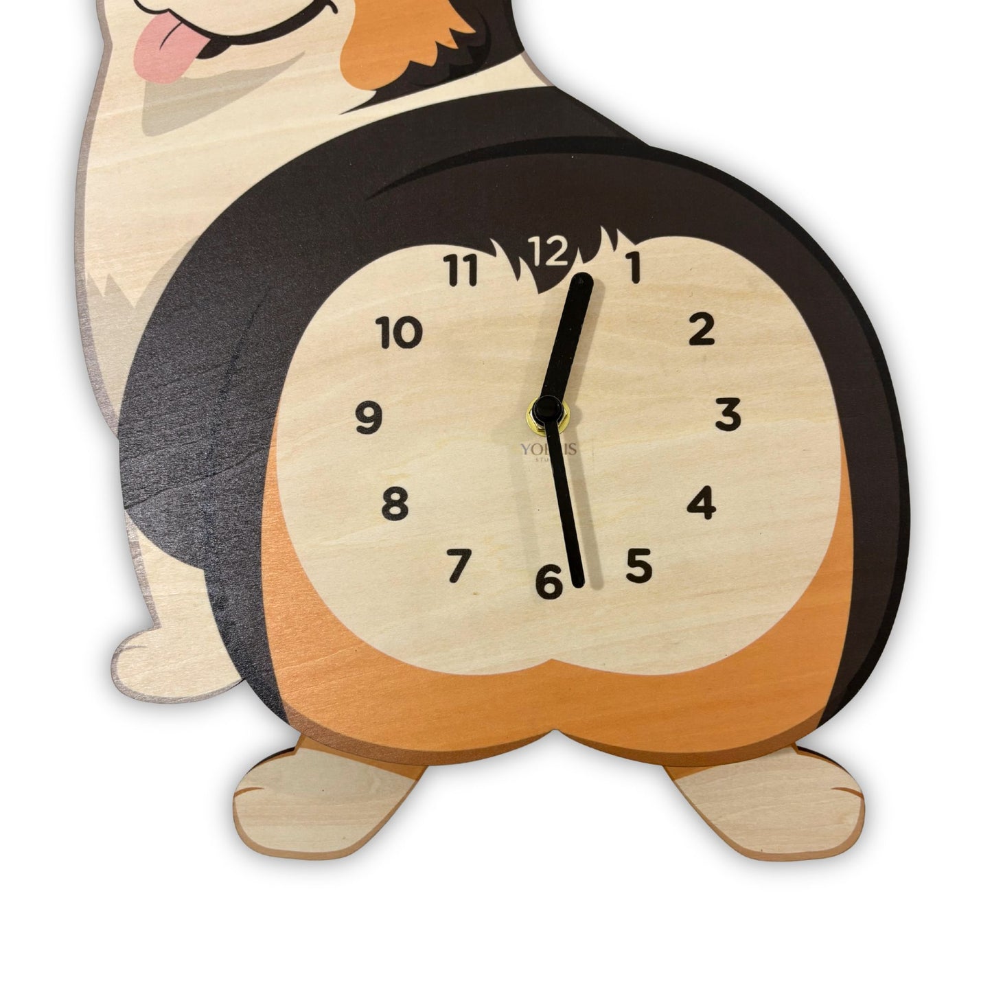 Corgi Wall Clock – Butt Design Pendulum Clock