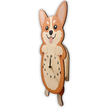 Corgi Wall Clock – Belly Design Pendulum Clock