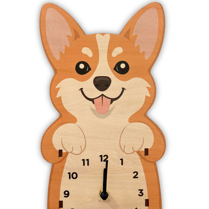 Corgi Wall Clock – Belly Design Pendulum Clock