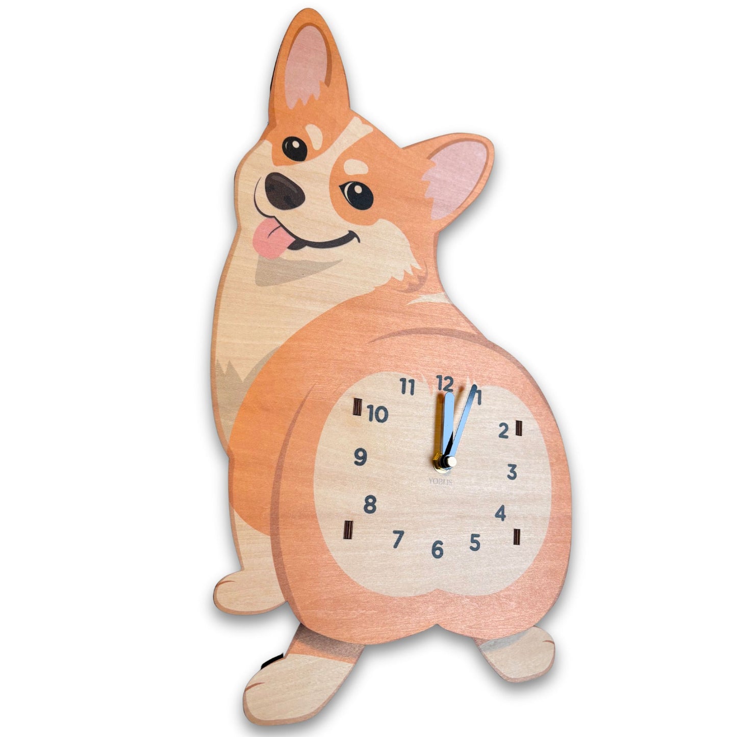 Corgi Wall Clock – Butt Design Pendulum Clock
