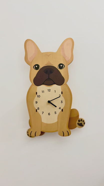 French Bulldog Wall Clock – Customizable Decorative Dog Clock